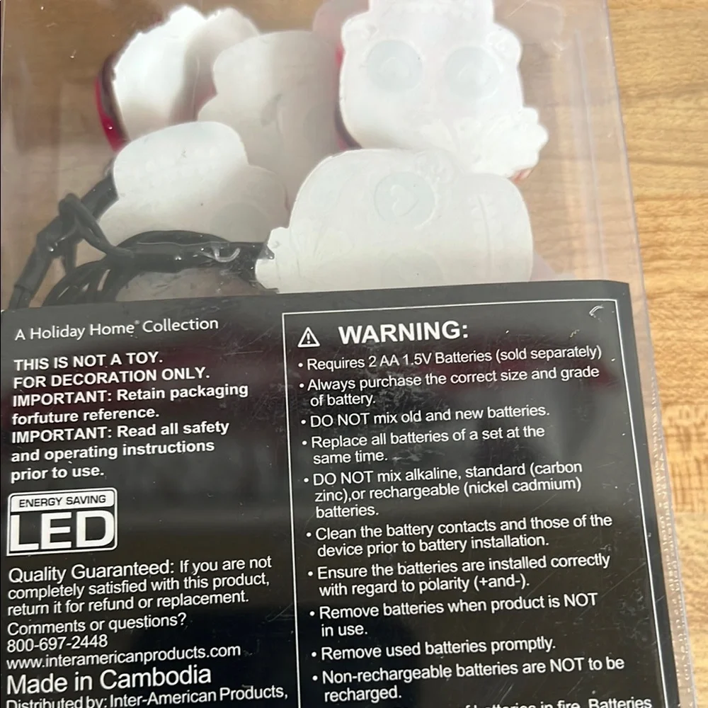 New 2 Boxes Of 10 LED Sugar Skull Lights